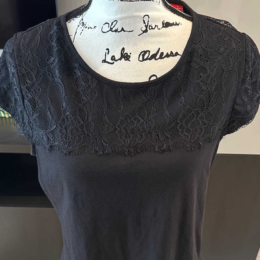 Elle Black Lace Women's Blouse
